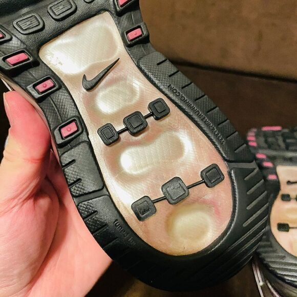 Gorgeous Vintage Nike Zoom Air Max 360 Burgundy Maroon White Womens 9 US 40.5 EU - Picture 8 of 11